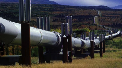 Oil/gas pipelines overland
