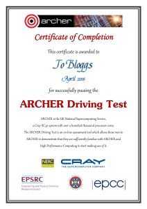 Driving Test Certificate